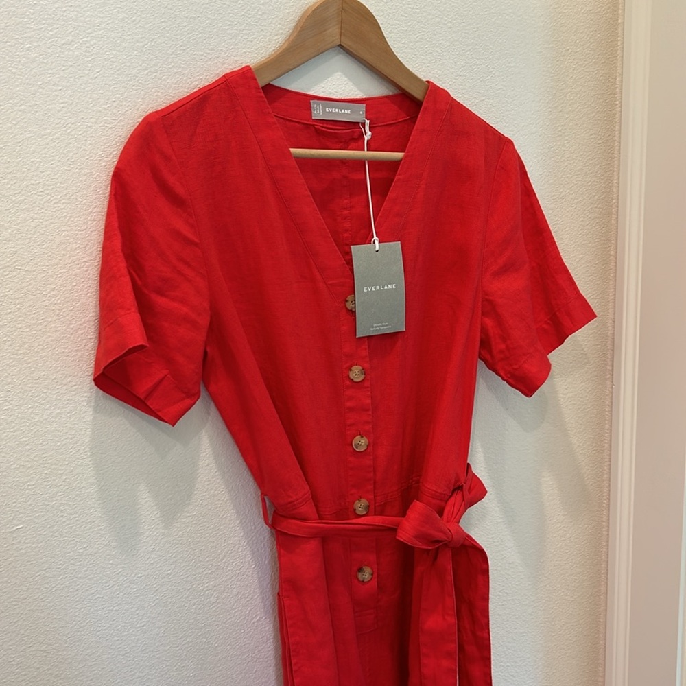 Everlane Linen Jumpsuit - NWT